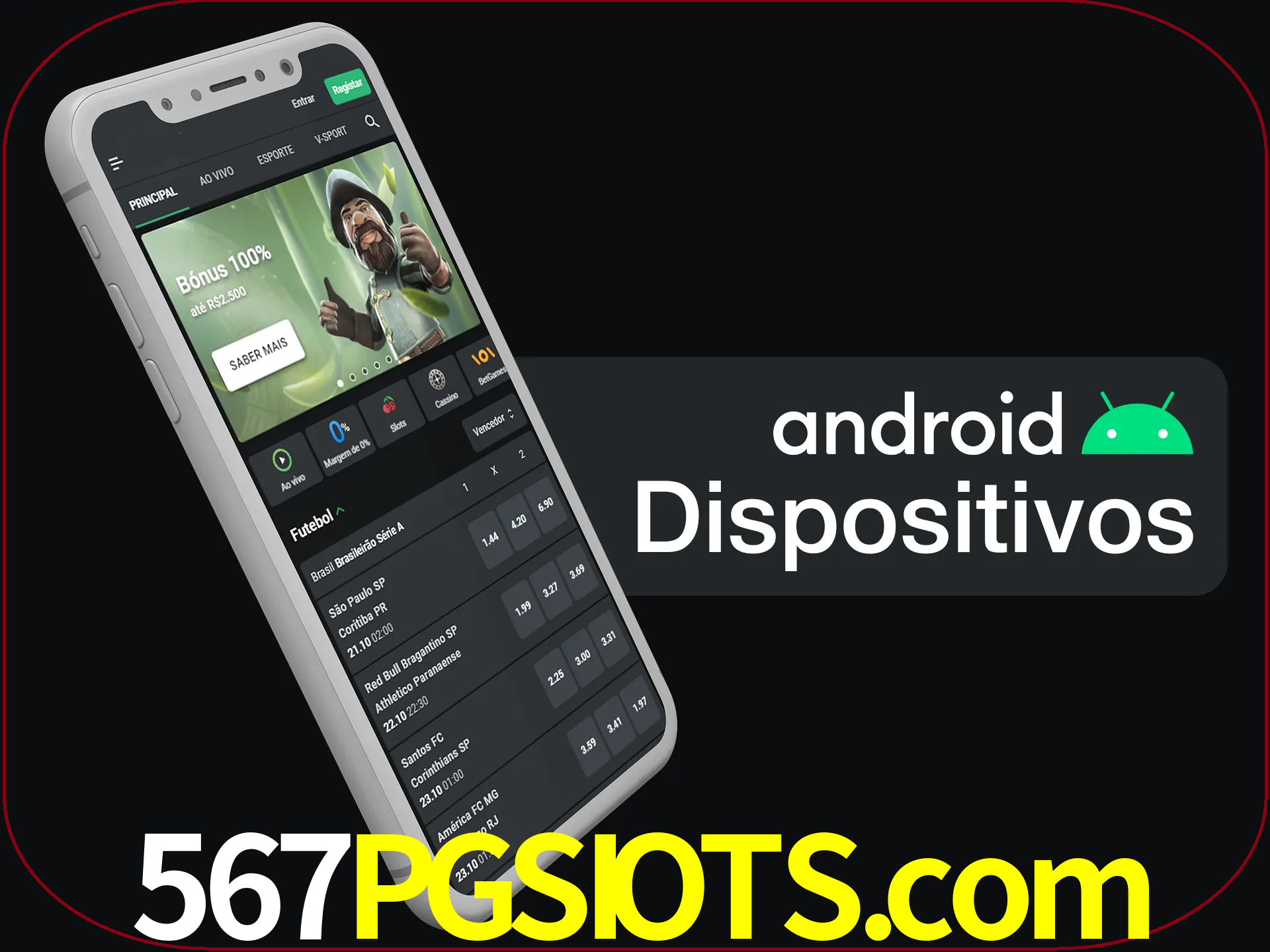 O aplicativo suporta a maioria de todos os dispositivos Android.