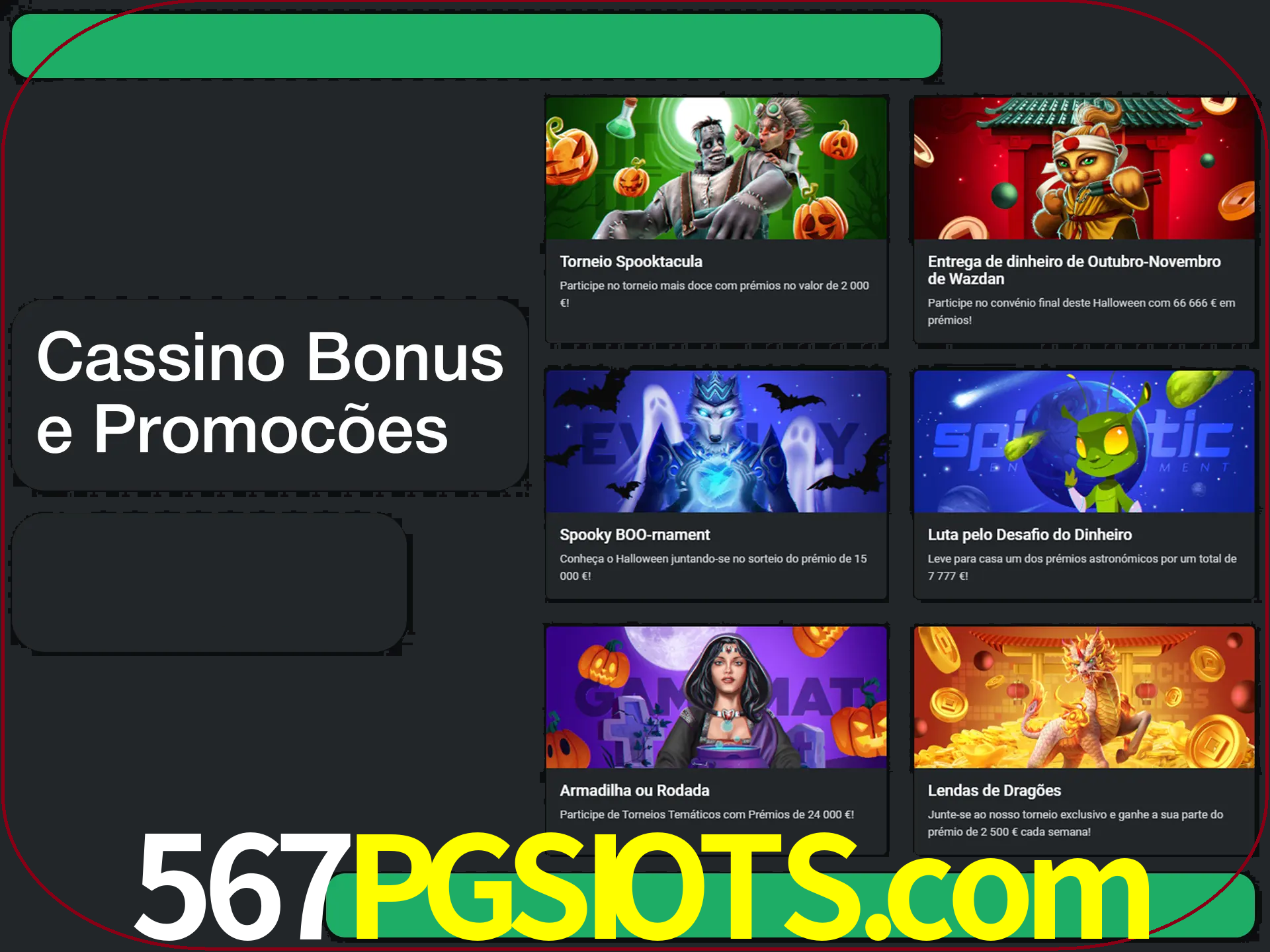 Verifique se há novos bônus de cassino para reivindicar.