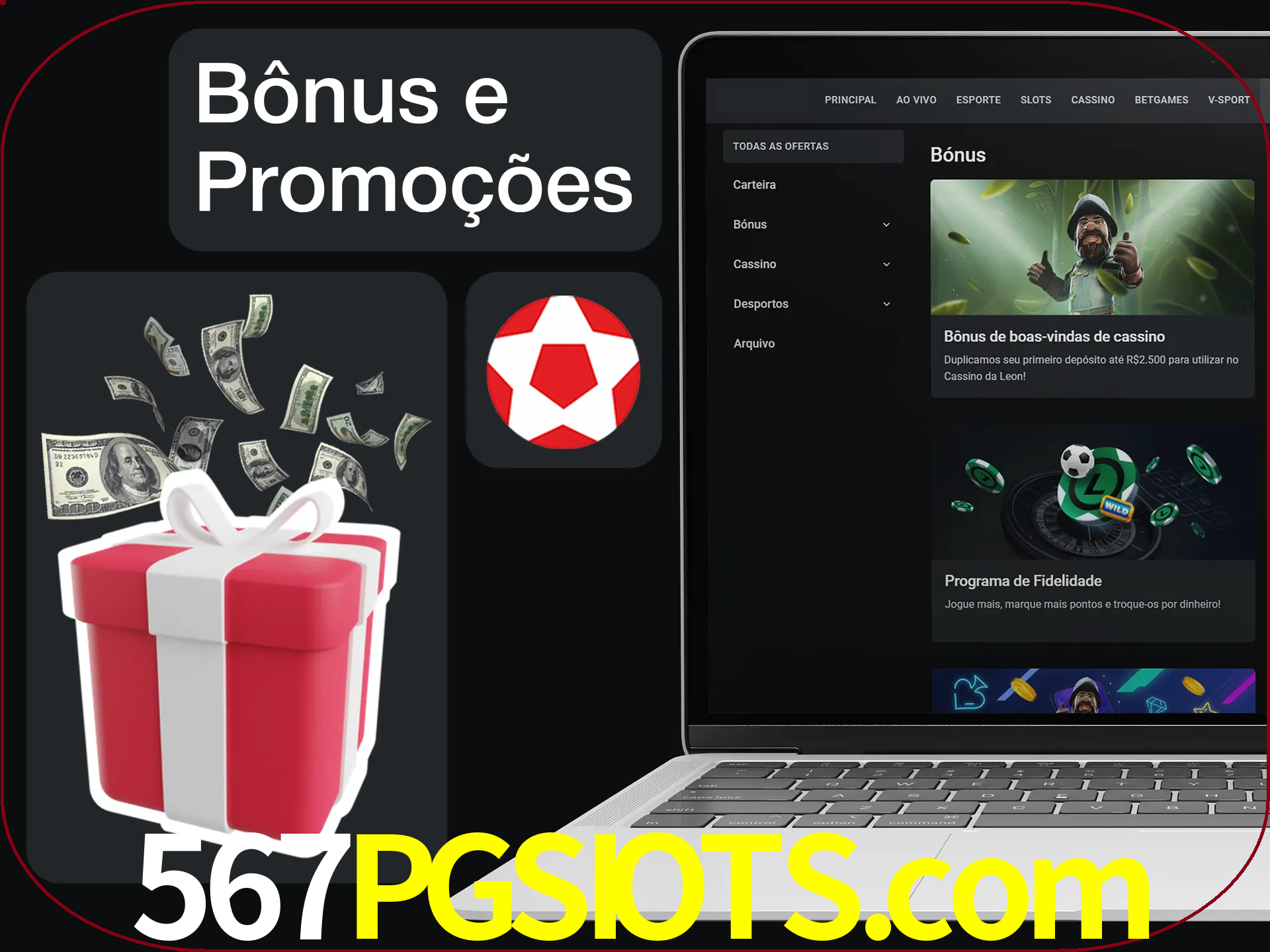 Verifique se há novos bônus e promoções.
