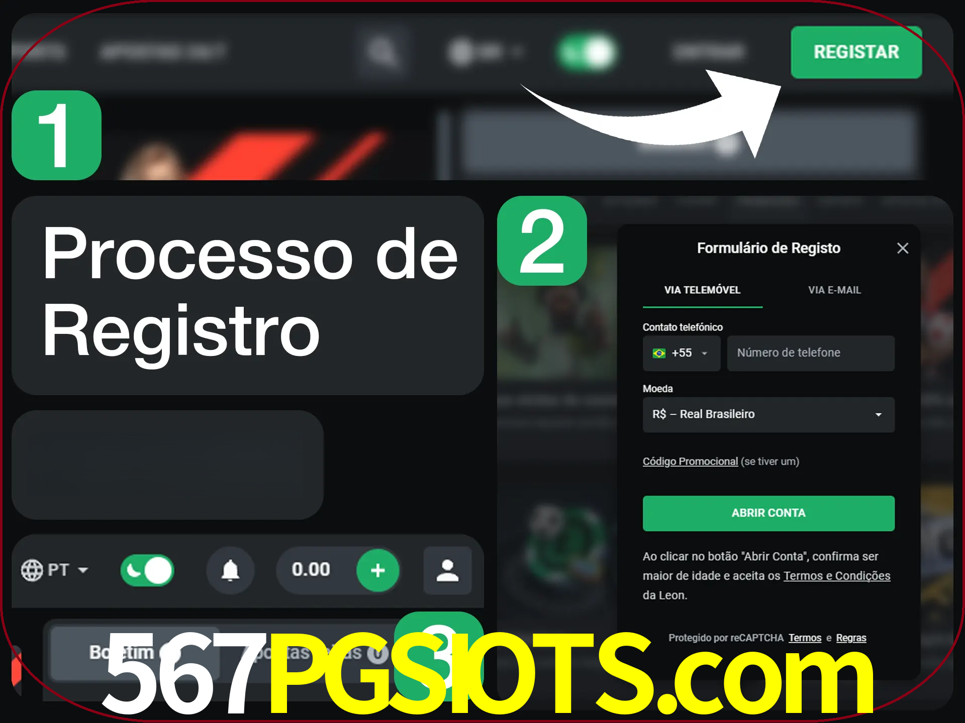 O processo de registro na LeonBet é simples.