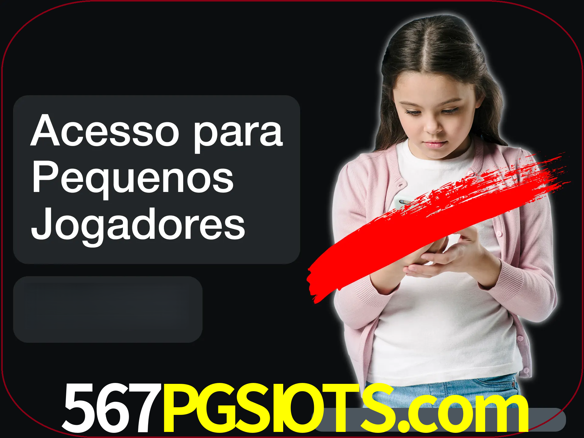 As crianças não podem jogar jogos de cassino.